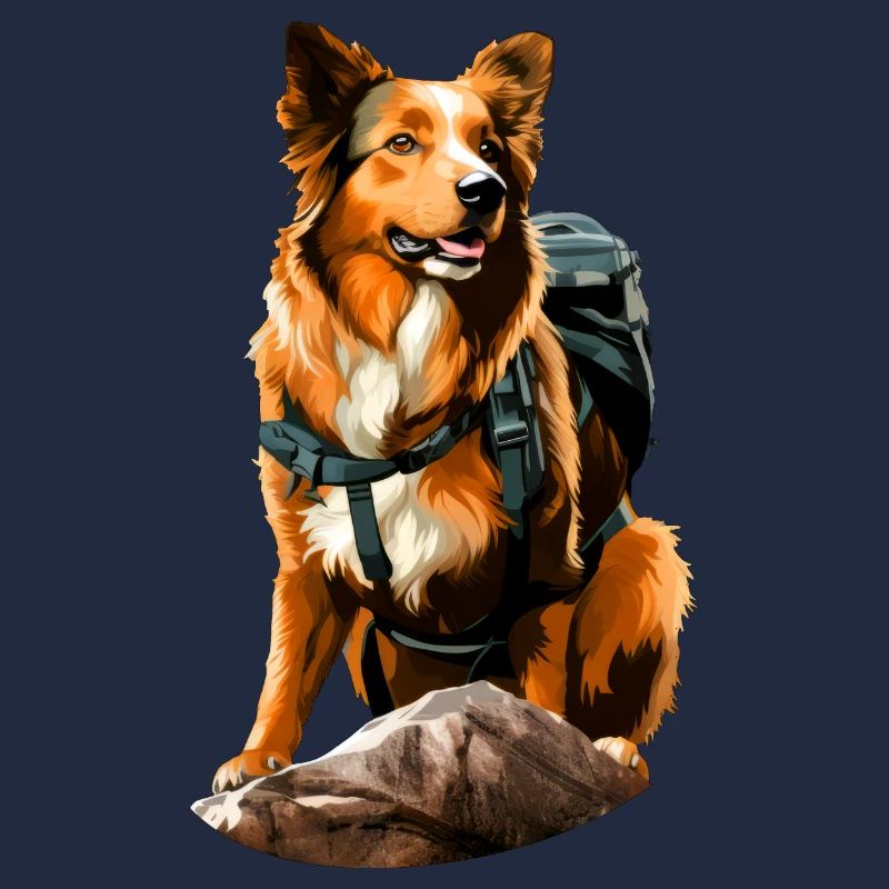 Hunde Bergsteiger / Wandern Hund