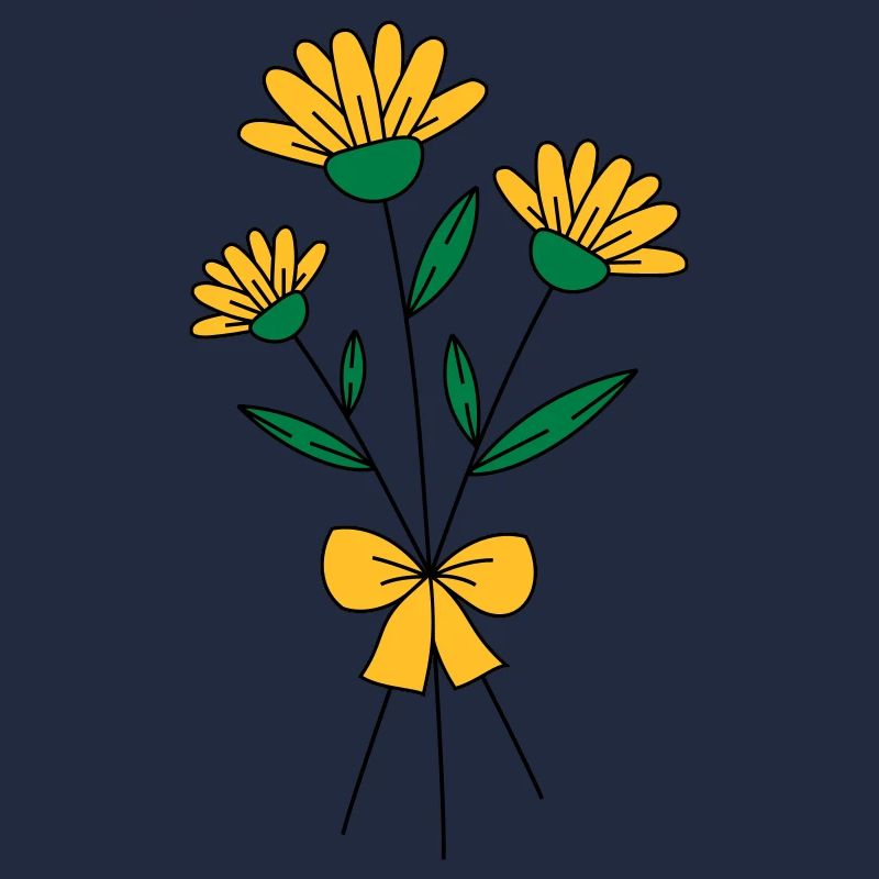 Blumenstrauss dreifarbig