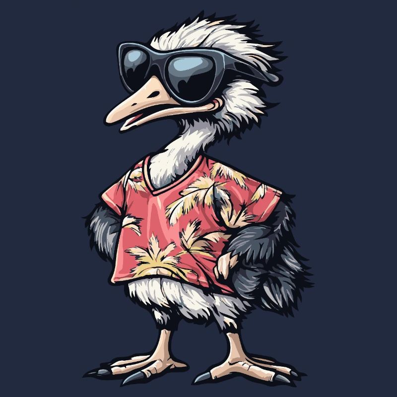 Strauß Comic Urlaub