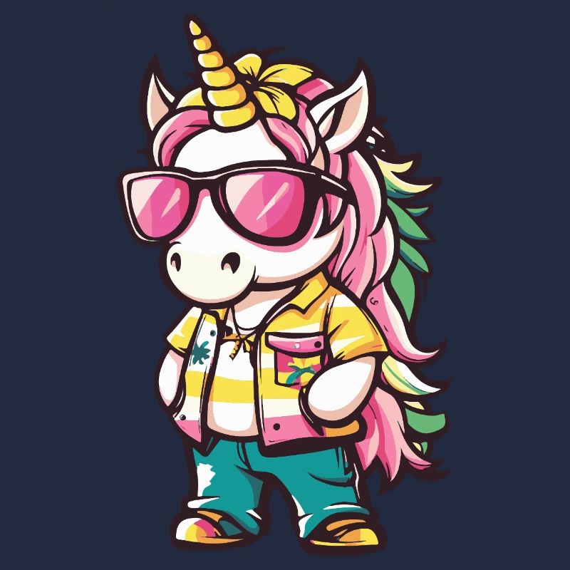 Einhorn Comic Urlaub
