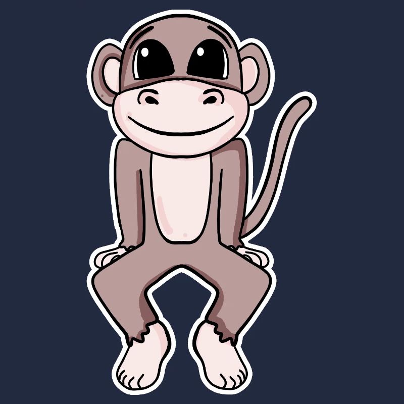Illustration de singe mignon
