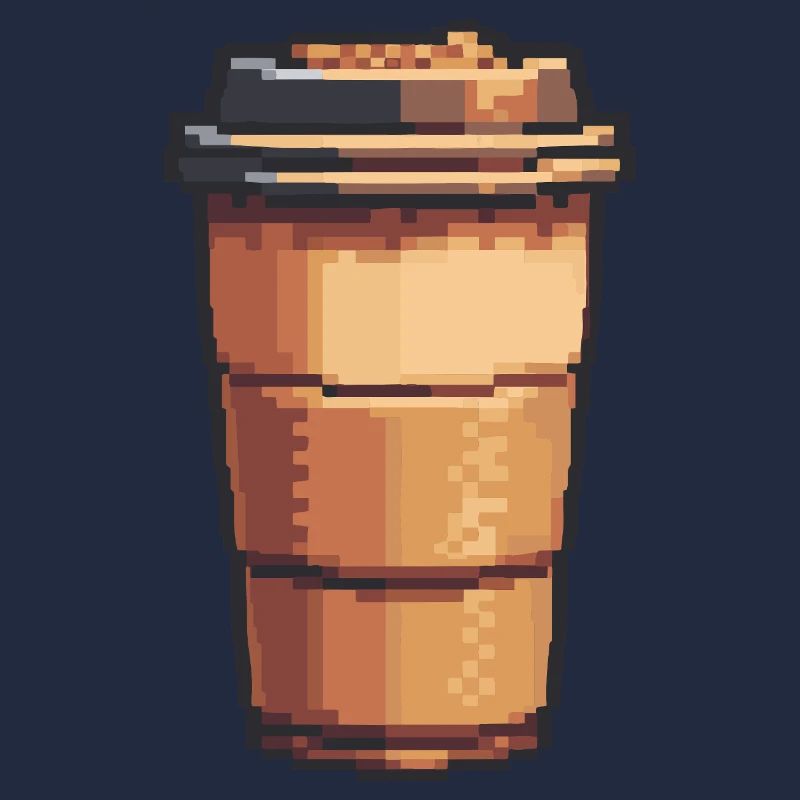 Pixel Kaffeebecher Kunst