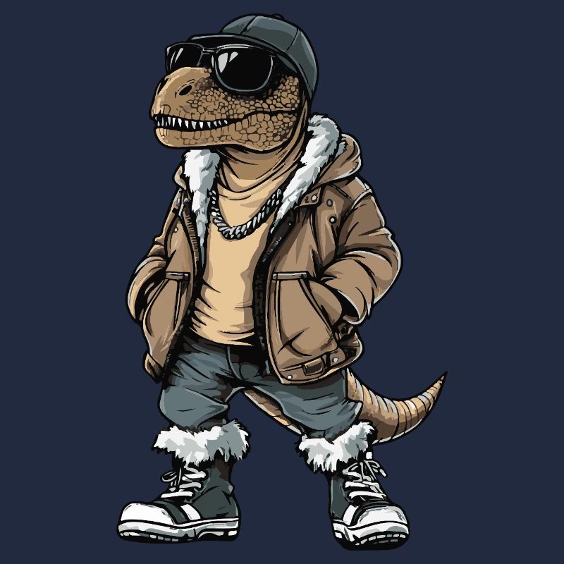 Dinosaurier T-Rex Cool Winter