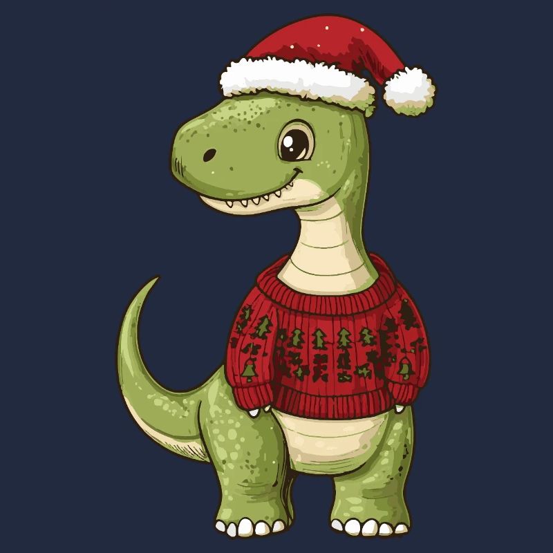 Dinosaurier brontosaurus Weihnachten