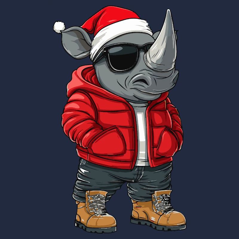 Nashorn Weihnachten Winter