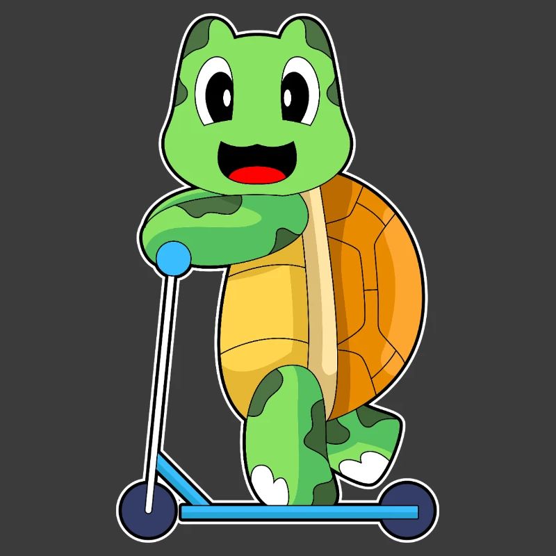 Schildkröte Tretroller