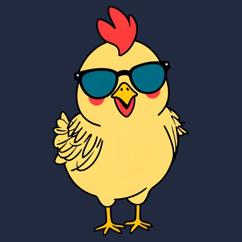 Küken mit Sonnenbrille