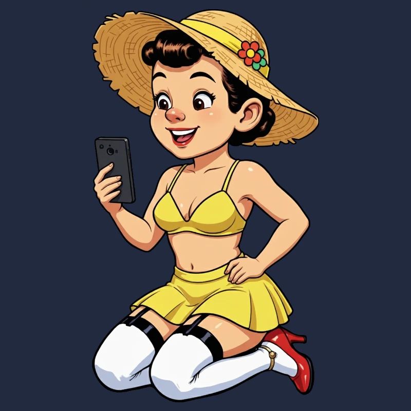 Influenceuse joyeuse