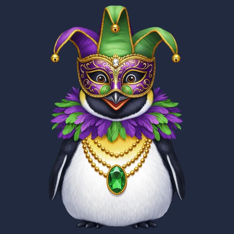 Carnaval élégant du carnaval du manchot