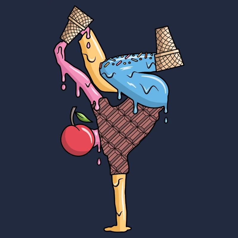 Breakdance Eiscreme Tanz Breakdancer Breakdancing