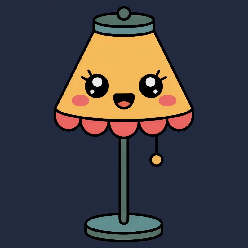 Lamp Table Lamp Cute Comic
