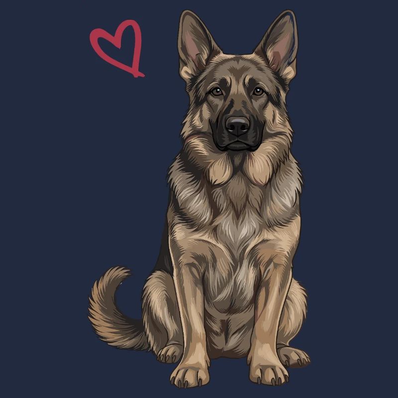 Schwarz-brauner Deutscher Schäferhund