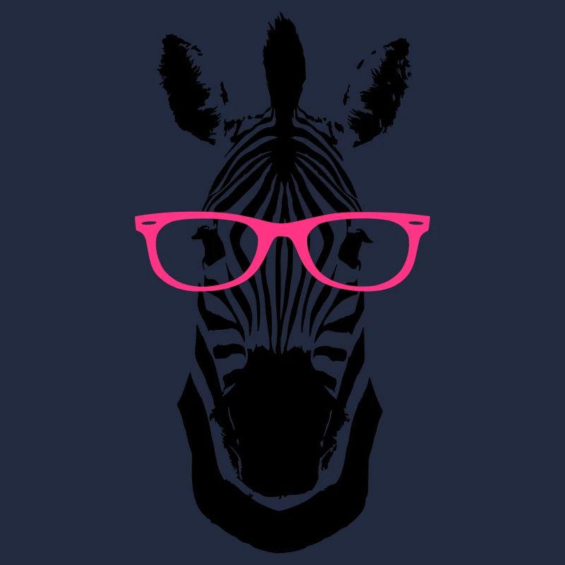 Zebra Brille Nerd