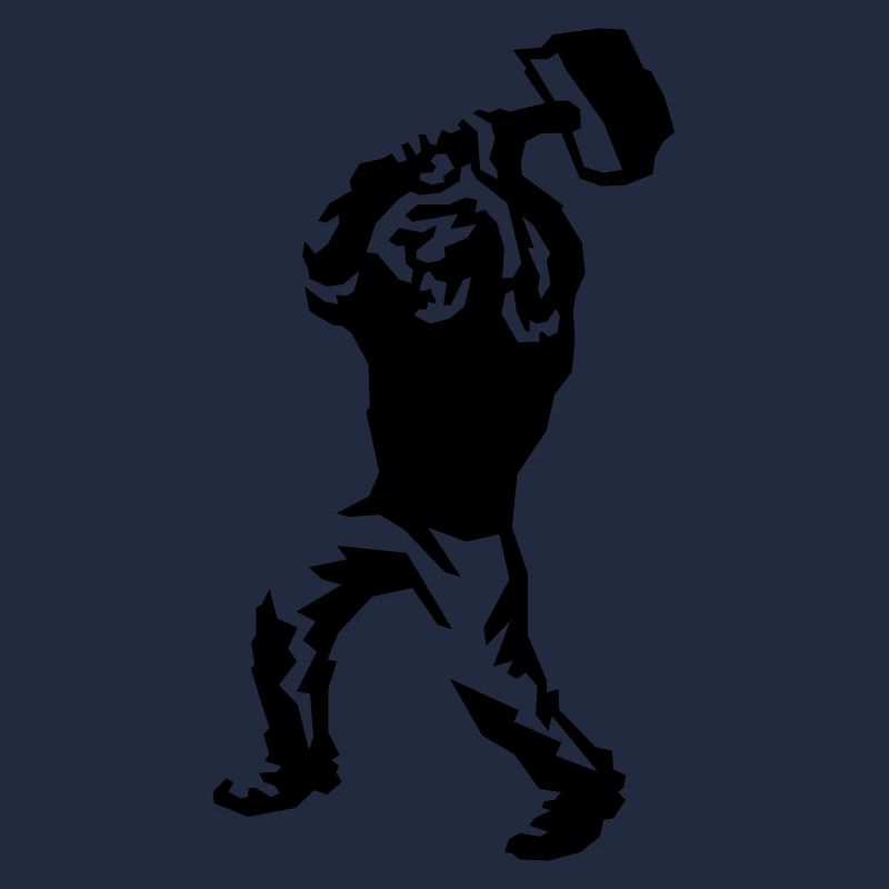 Worker with sledgehammer / Arbeiter mit Hammer