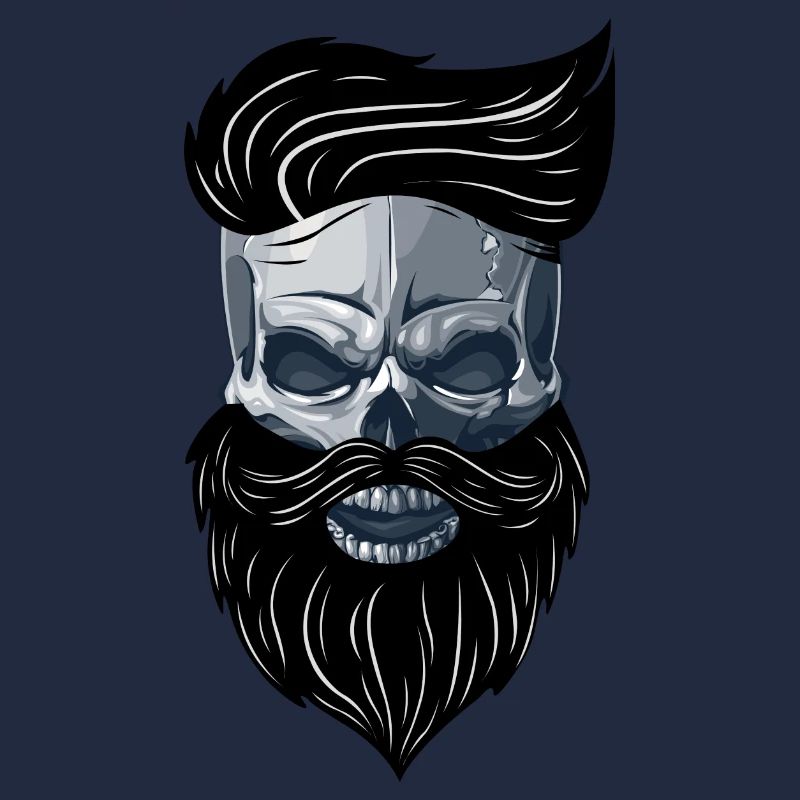 Beardy Beard Bart Man Skull Geschenkidee