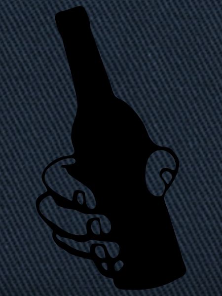 hand mit bierflasche
