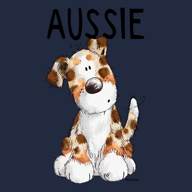Fröhlicher Aussie - Australian Shepherd - Geschenk