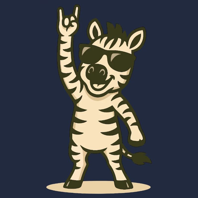 Zebra mit Zacken