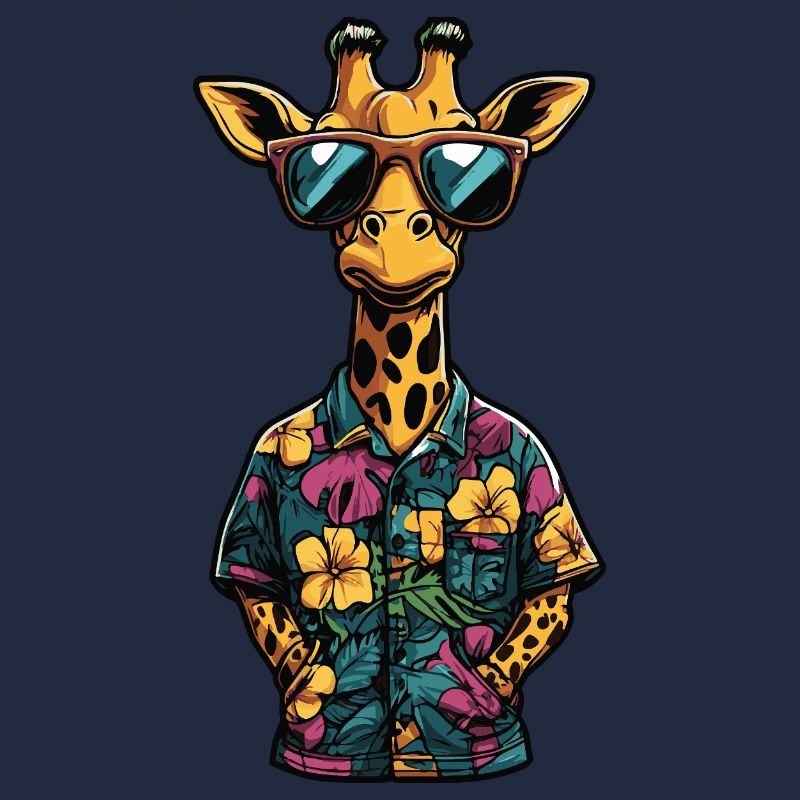 Giraffe Comic Urlaub