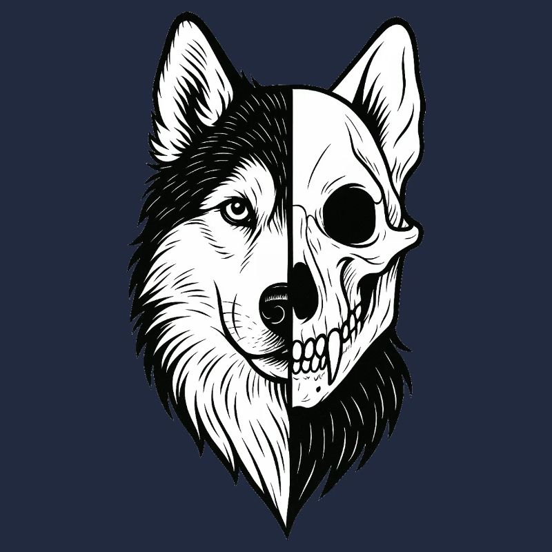 Husky Schädel Wolf