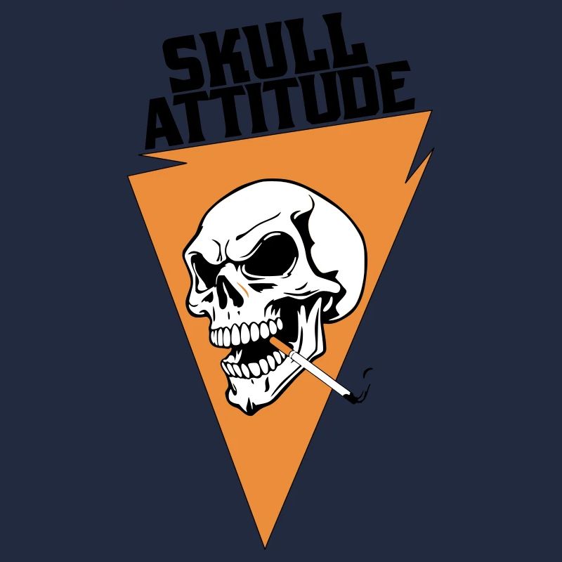 Rebel Skull with Triangle Cigarette