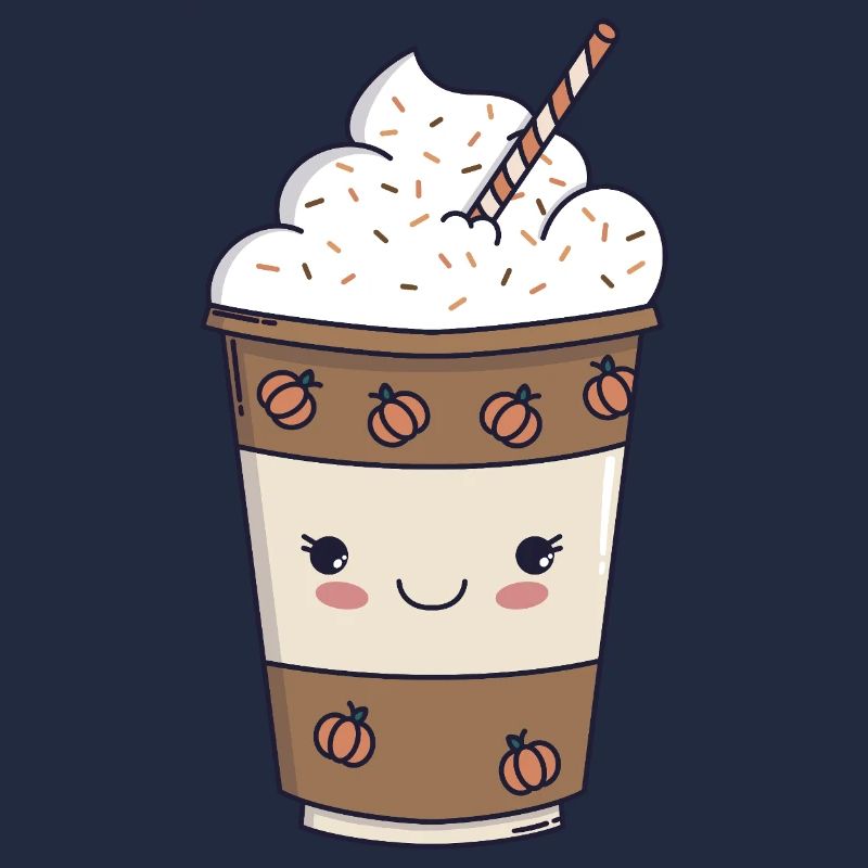 Pumpkin Spice Latte – Kawaii Fall 🍂☕