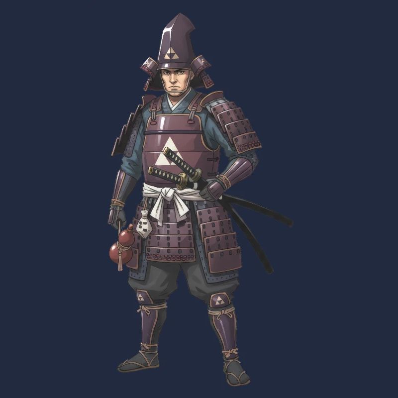 Lila gepanzerter Samurai Sengoku