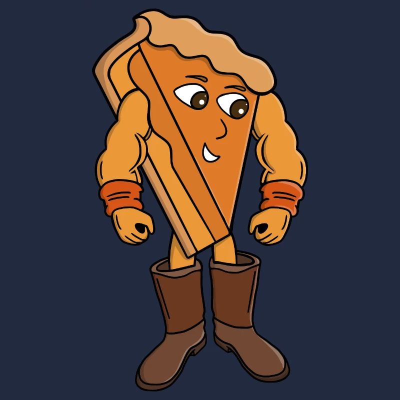 Strong Pie trägt Stiefel