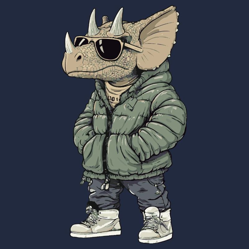 Dinosaur triceratops Cool Winter