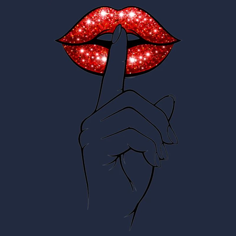 Psst Lips – Mysterious Statement Shirt