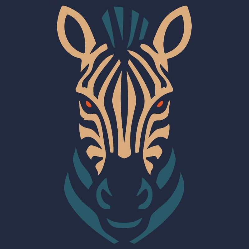 Lignes néon Zebra Head