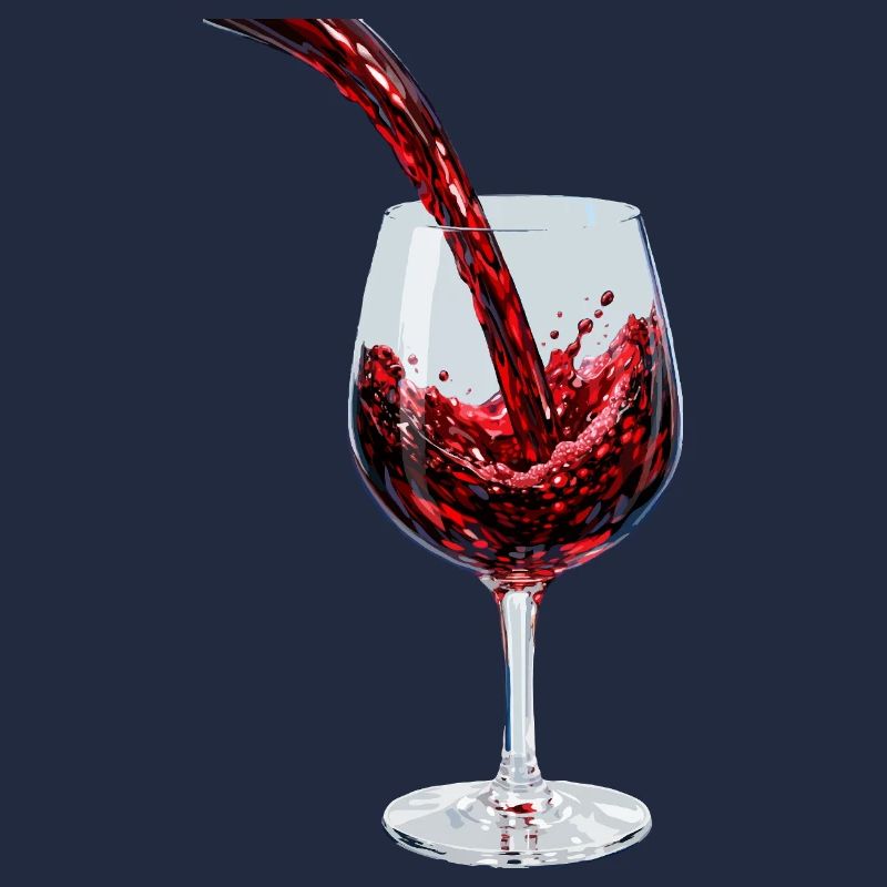 Red Wine Stream im Glas