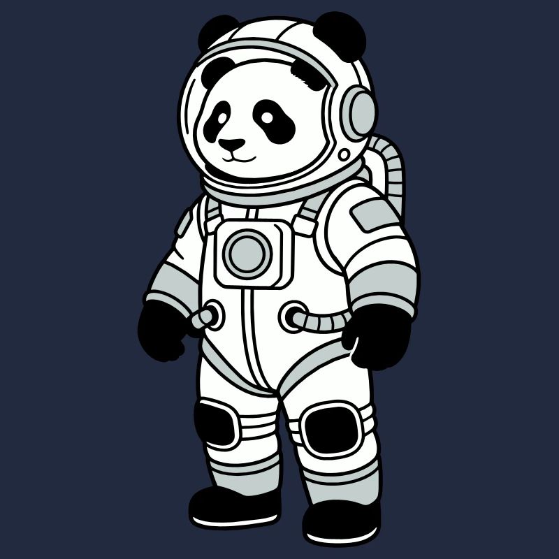 panda bear spacesuit