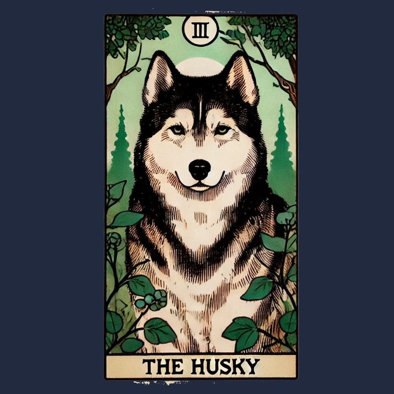 Husky Forest Tarot Card