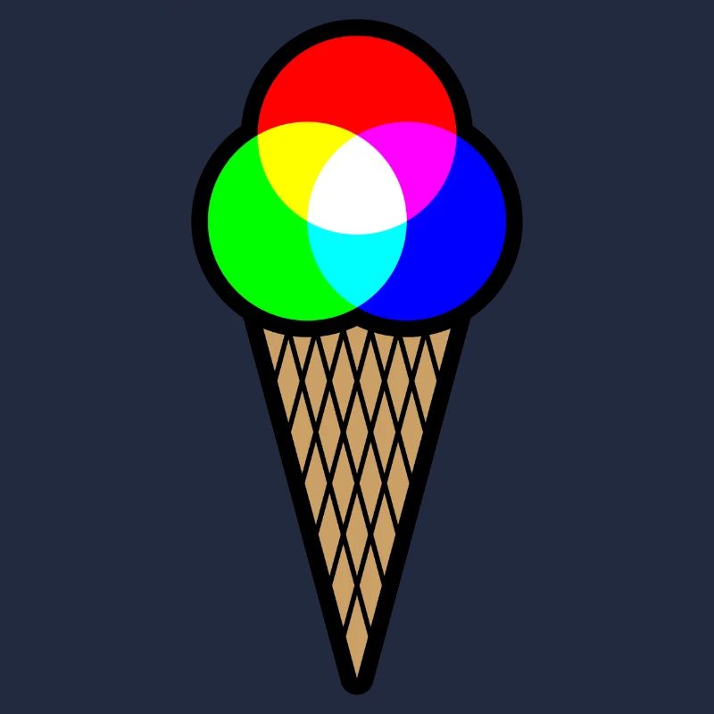 RGB Eis (Rot-Grün-Blau Eiscreme)