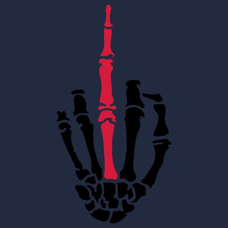 middle finger skulls
