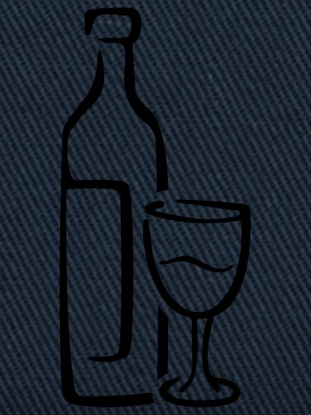 wine glas bottle