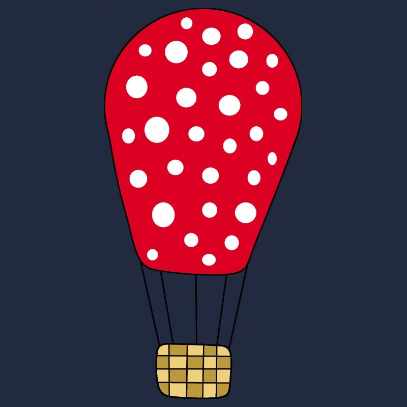 Heißluftballon rot