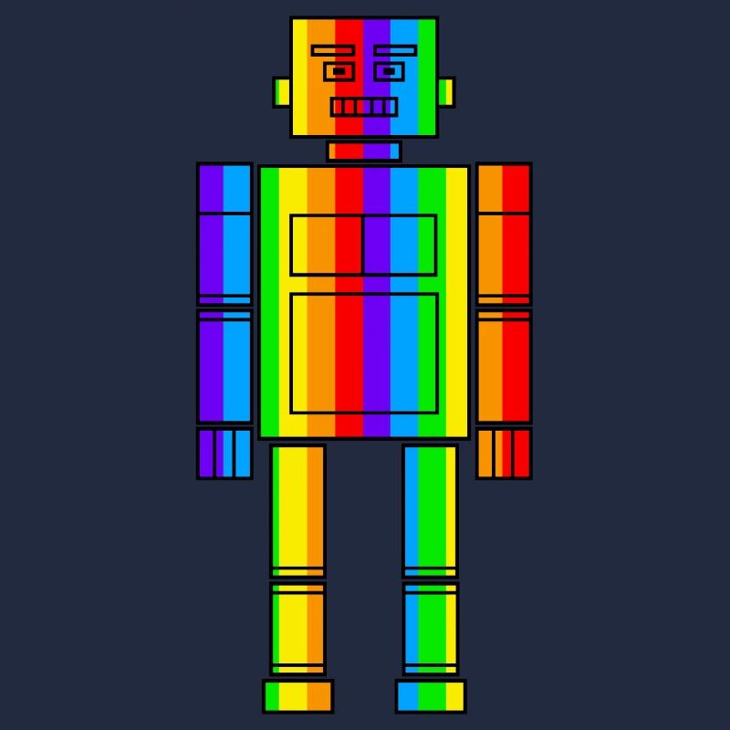 Regenbogen Roboter