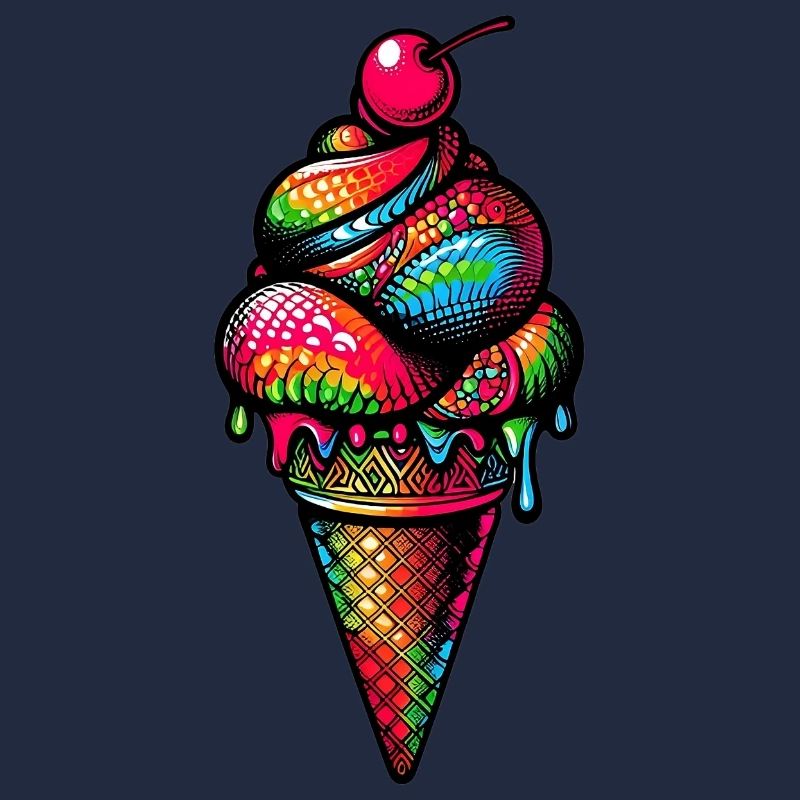 Cornet de crème glacée Popsicle