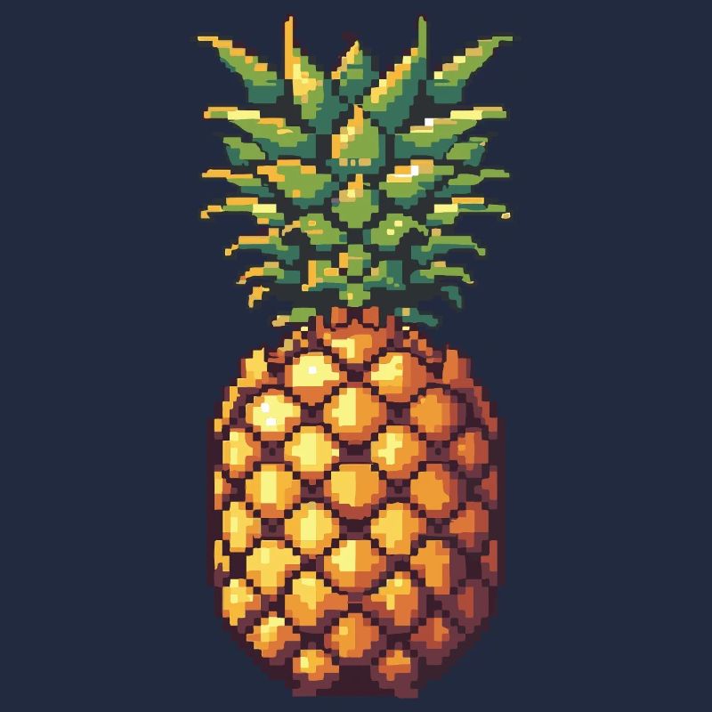 Pixel Ananas Retro Pixelkunst