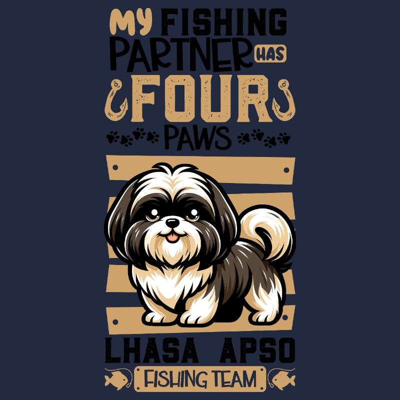 Pêche et Lhassa Apso