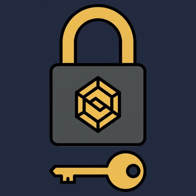 Crypto Security | Lock & Key Symbol