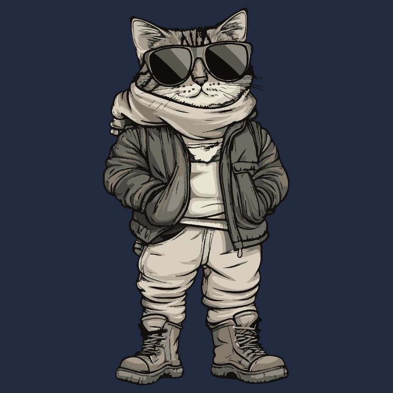 Katze Cool Winter