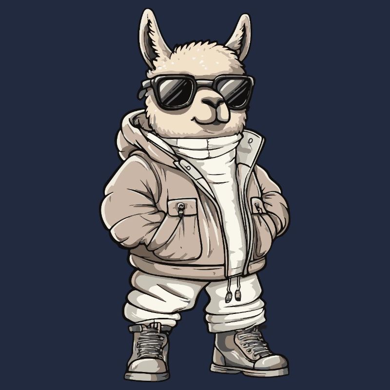 Alpaca Llama Cool Winter