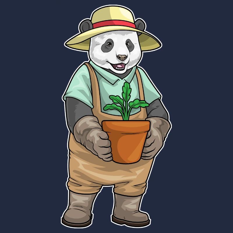 Panda Gärtner Setzling Garten