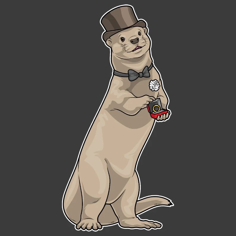Otter Groom Wedding Ring Wedding