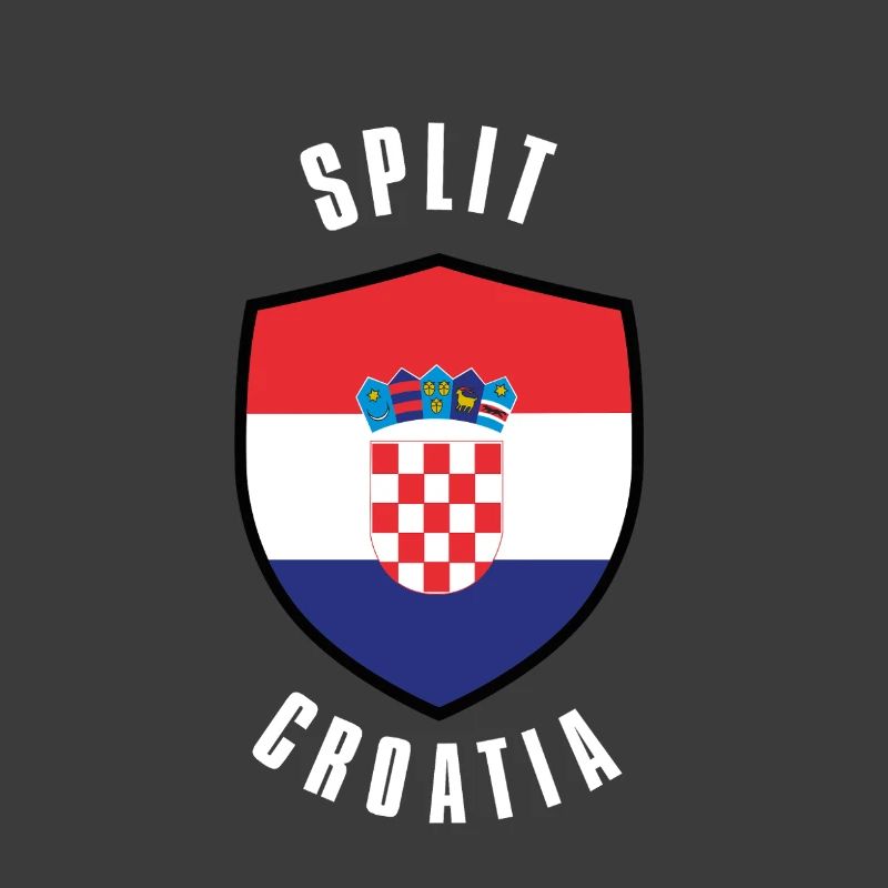 Geteilter Kroatien-Schild