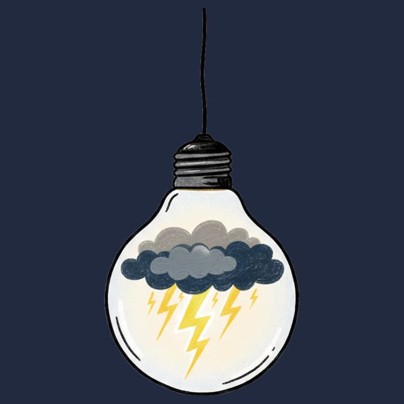 Idée Orageuse dans Ampoule