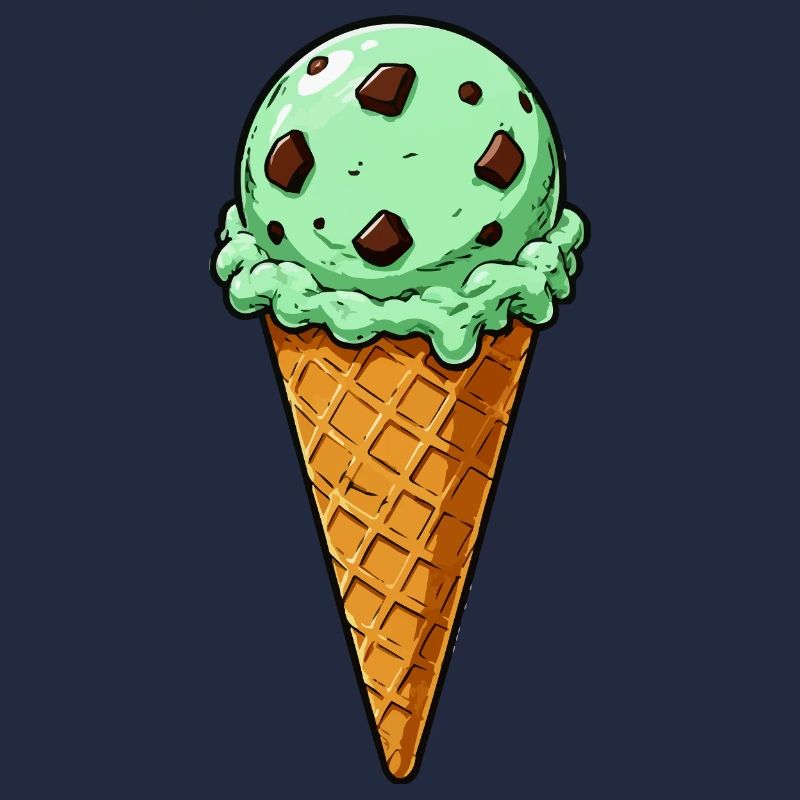 Minz Schoko Eis Kugel